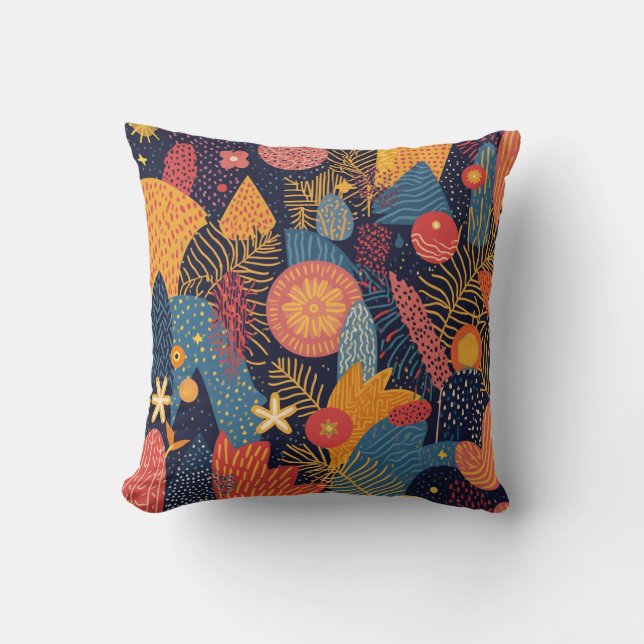 graphic patterns cushion (Front)