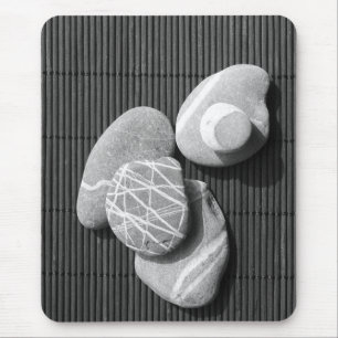 Graphic pebbles mouse pad