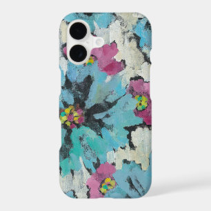 Graphic Pink and Blue Floral
