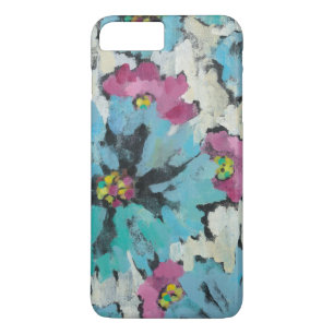 Graphic Pink and Blue Floral iPhone 8 Plus/7 Plus Case