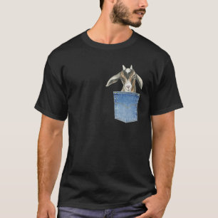 Graphic Pocket Baby Goats Animal Men Women Goats T-Shirt