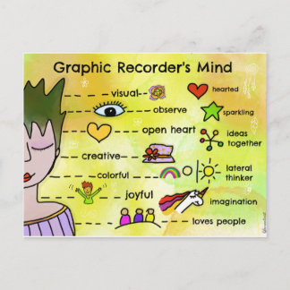 GRAPHIC RECORDER’S MIND POSTCARD