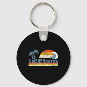 Graphic Retro Gulf Of Usa America Never Forget 70s Key Ring