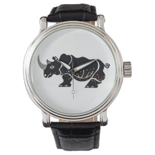 Graphic  RHINOCEROS -  Hand drawn - Africa Watch