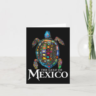 Graphic Sea Turtle Gulf Of Mexico Never Forget Card
