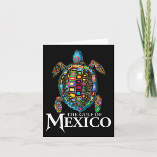 Graphic Sea Turtle Gulf Of Mexico Never Forget Card