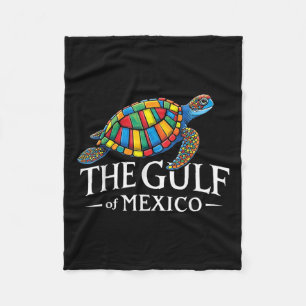 Graphic Sea Turtle Gulf Of Mexico Never Forget Tru Fleece Blanket