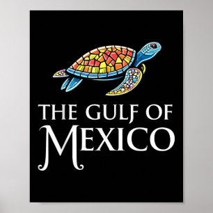 Graphic Sea Turtle Gulf Of Mexico Never Forget Tru Poster