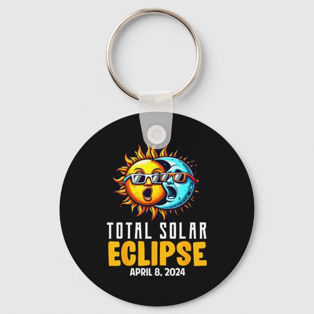 Graphic Shirt Total Solar Eclipse Usa Sun Key Ring (Front)