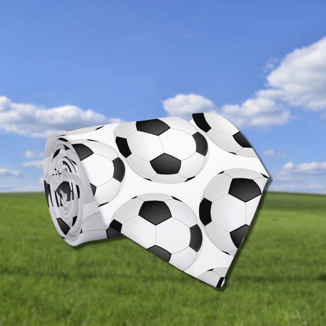 graphic soccer ball pattern tie (Creator Uploaded)
