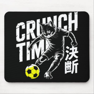 Graphic Soccer Cat - For Gamers & Office Pros Mouse Pad