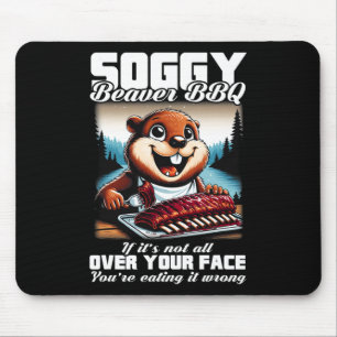 Graphic Soggy Beavers Awesome Animals Outfits For  Mouse Pad