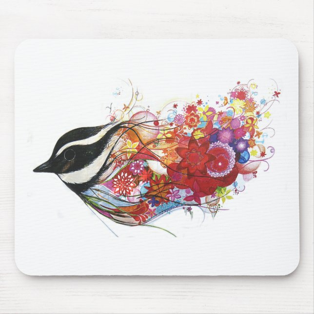 Graphic Sparrow Mouse Pad (Front)