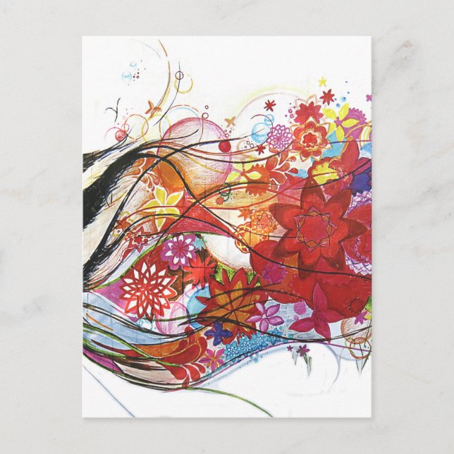 Graphic Sparrow Postcard (Front)