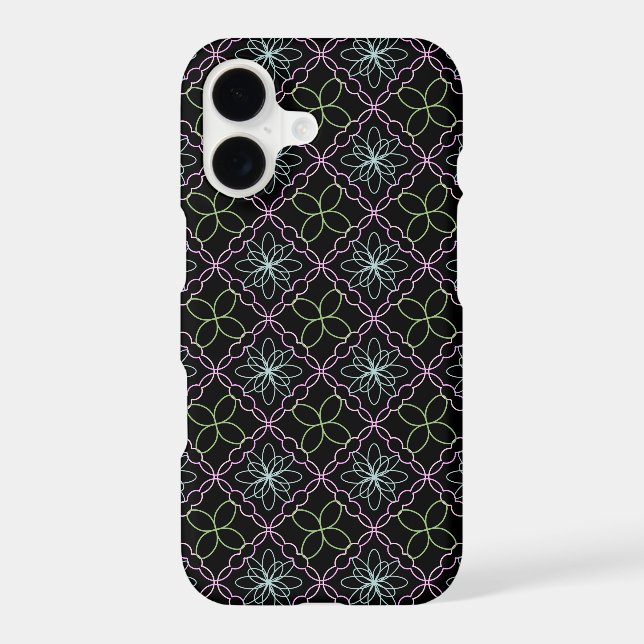 Graphic Swirly Flower Pattern (Back)