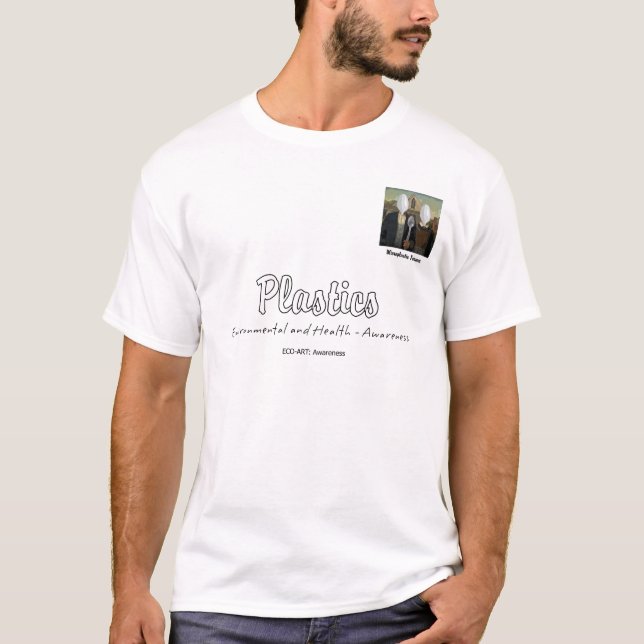 Graphic T-shirt for plastic hazard awareness (Front)