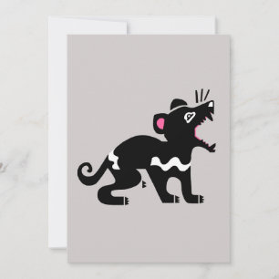 Graphic Tasmanian DEVIL - Animal lover - Holiday Card