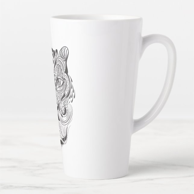 Graphic Tiger Latte Mug (Right)