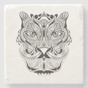 Graphic Tiger Stone Coaster