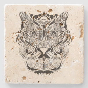 Graphic Tiger Stone Coaster
