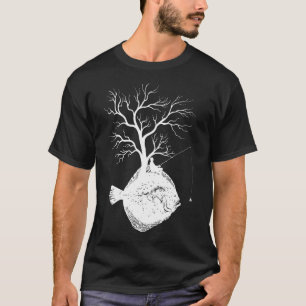 Graphic Tree Fishing Rod  Fish Flounder 1 T-Shirt