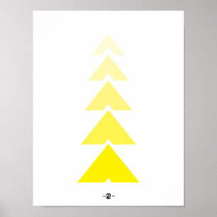 GRAPHIC TRIANGLE ART POSTER