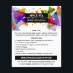 Graphic Triangle Design, Graphic Design Advert Flyer<br><div class="desc">Graphic Triangle Design,  Graphic Designer Advertising Flyers By The Business Card Store.</div>