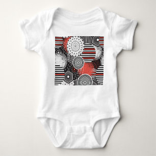 Graphic Vintage Abstract Illustration Elements Baby Bodysuit