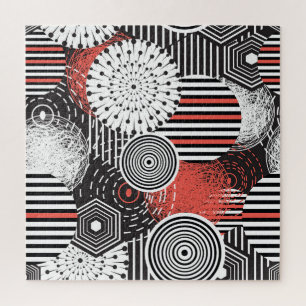 Graphic Vintage Abstract Illustration Elements Jigsaw Puzzle