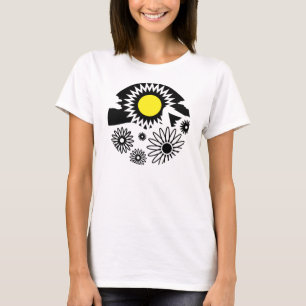 Graphic Virgo Flowers Sun T-Shirt