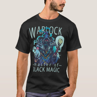 Graphic Warlock Sorcerer Black Magic Spellcaster T T-Shirt