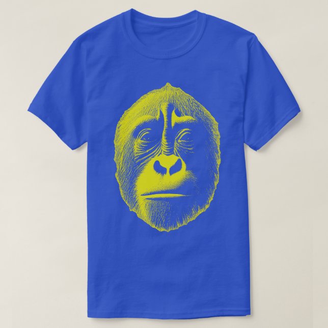 Graphic Yellow Big Bondo Bili Ape Face T-Shirt (Design Front)