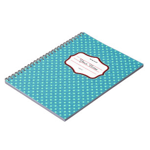 Graphical Blue White Notebook