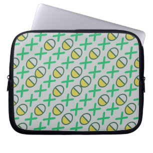 Graphical Code Strings Green Yellow on any Colour Laptop Sleeve