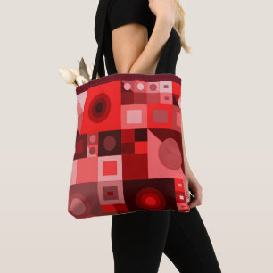 Graphical colourful love for shopping  tote bag