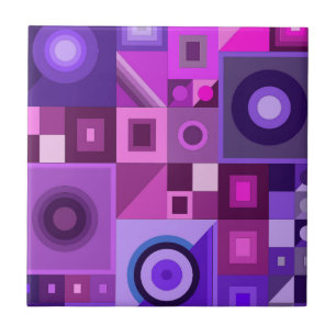 Graphical colourful love mum dad daughter son boss ceramic tile