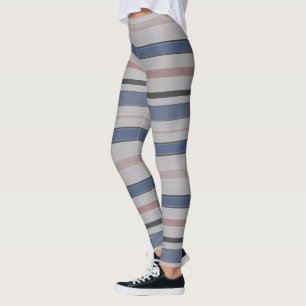 Graphical Horizontal Lines with Custom Colour Leggings