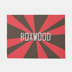 Graphical Rays Customisable any Colour any Name Doormat