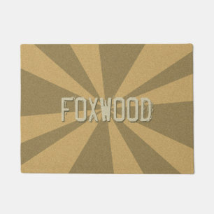 Graphical Rays Customisable any Colour any Name Doormat