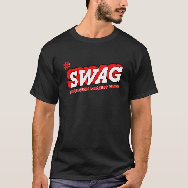Graphical Saving with Amazing Grace SWAG T-Shirt (Front)