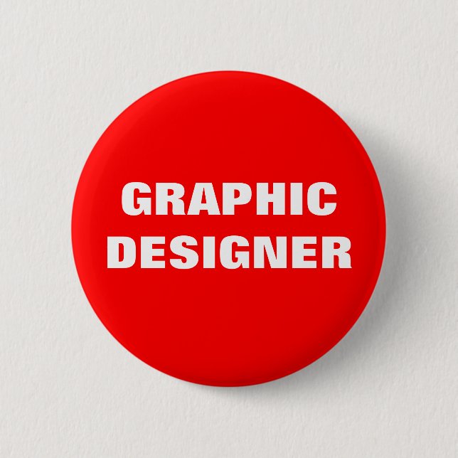 GRAPHICDESIGNER 6 CM ROUND BADGE (Front)