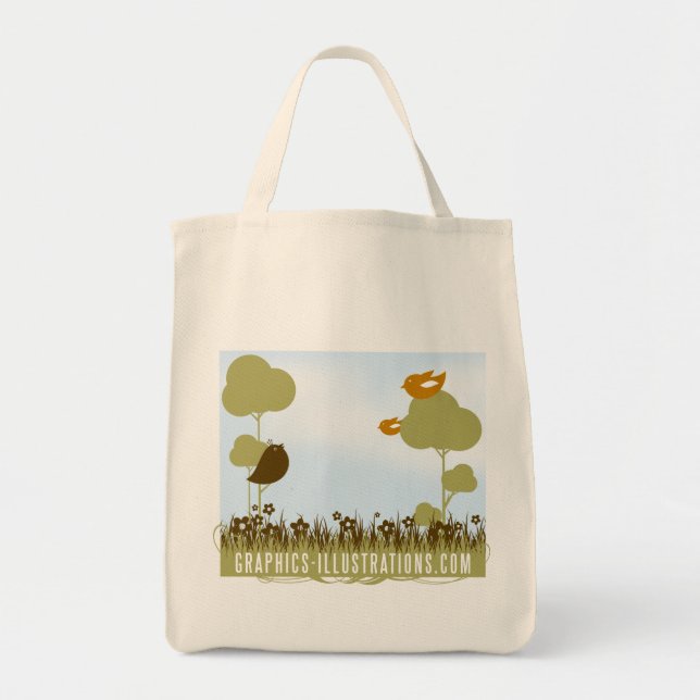 Graphics-Illustrations.Com Grocery Tote Bag (Front)