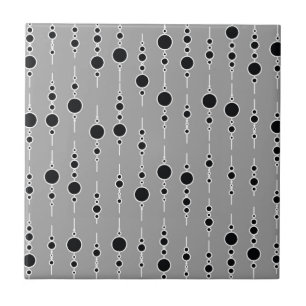 Graphite Circle Pattern PT 62 Ceramic Tile