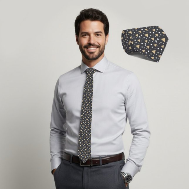 Graphite Geometry Luxe Tie (Creator Uploaded)