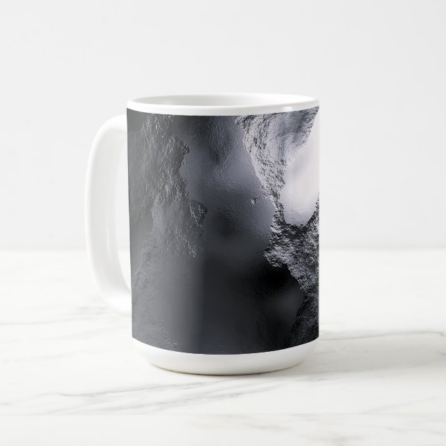 Graphite Glass Glow Coffee Mug (Front Left)