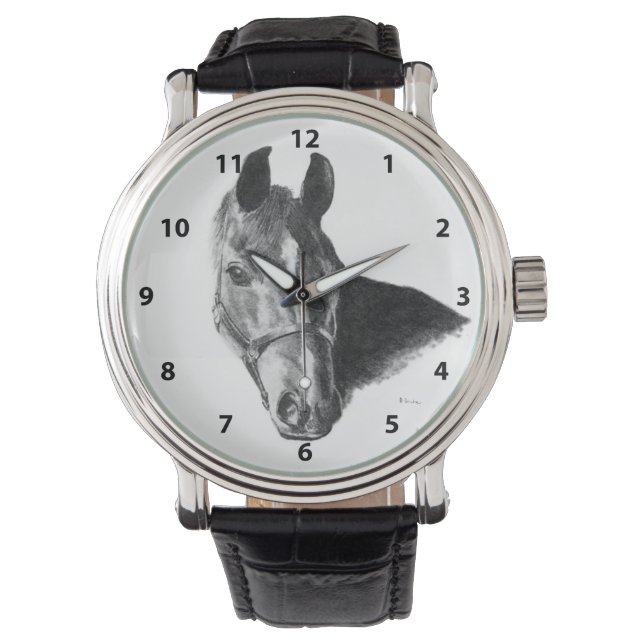 Graphite Horse Head Watch (Front)
