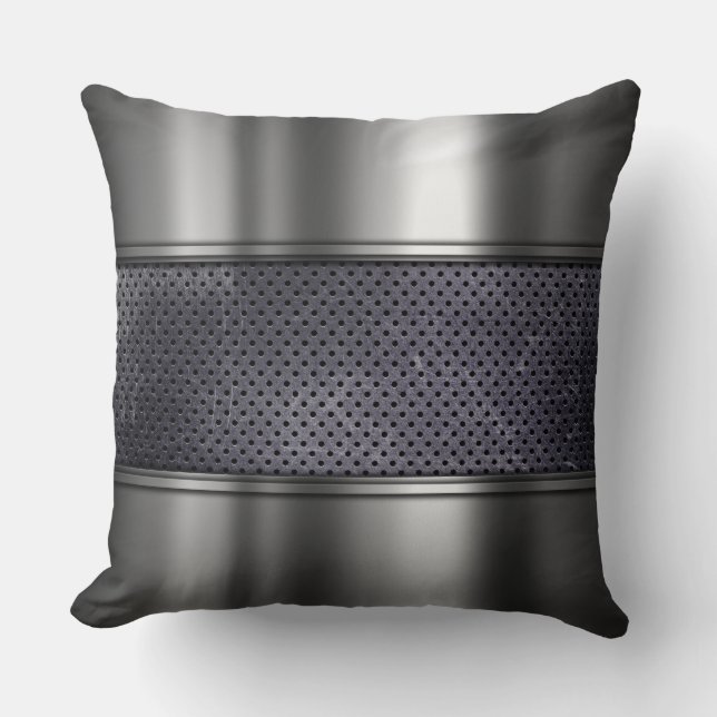 Graphite Metal Pillow (Front)