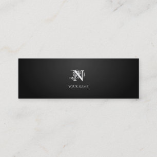 Graphite Nouveau Small Mini Business Card