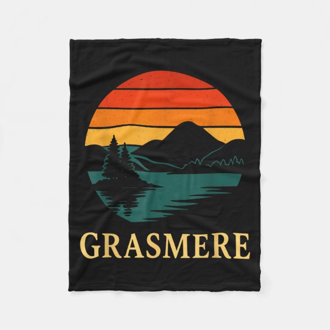 Grasmere Lake District  Fleece Blanket (Front)