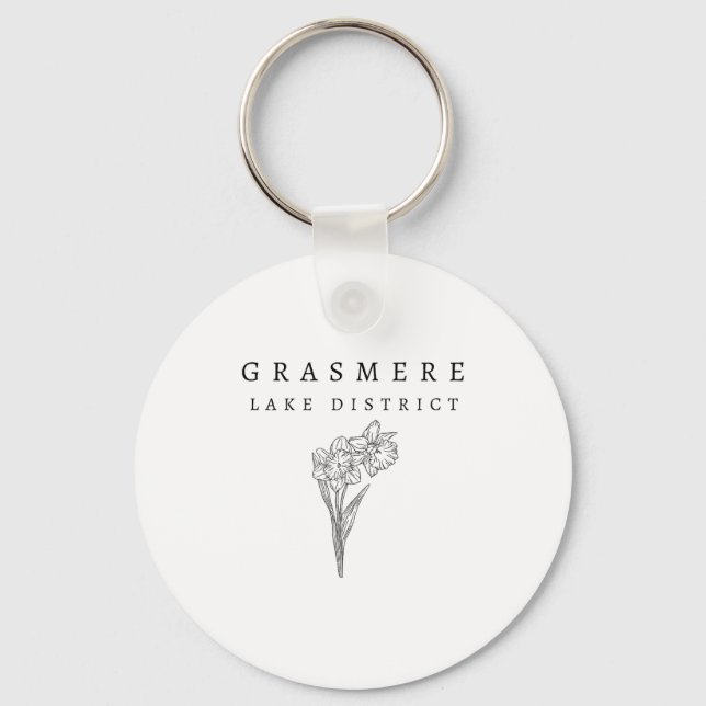 Grasmere Lake District  Key Ring (Front)